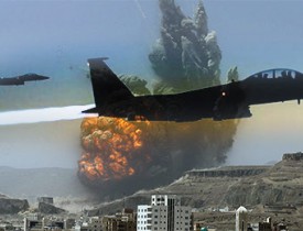 ۱۰ کشته در حمله هوایی متجاوزان سعوی به یمن