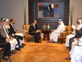 دیدار صلاح الدین ربانی با وزیر امور خارجه امارات متحده عربی