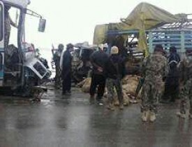 رویداد ترافیکی در غزنی ۳ کشته و ۲۰ زخمی بر جا گذاشت