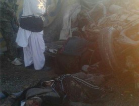 برخورد دو موتر در بازار "عزیزآباد" ولسوالی شیندند هرات، هشت کشته و دوازده زخمی بر جای گذاشت