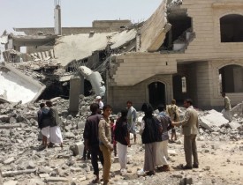 حمله راکتی یمن به نیروگاه برق جیزان
