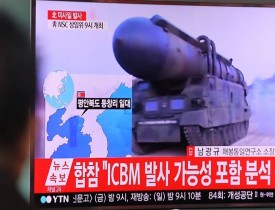 آزمایش یک موتور موشکی قدرتمند در کوریای شمالی