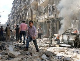 تخریب زیرساخت های سوریه در پی حملات امریکا