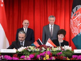 افغانستان و سنگاپور یک تفاهم نامه همکاری فنی امضا کردند
