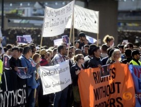 تظاهرات پناهجویان افغانستان در فنلاند