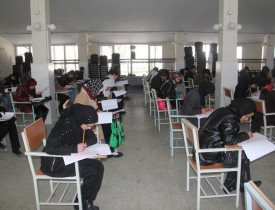 برگزاری امتحان کانکور در غزنی