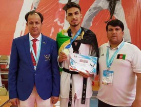کسب مدال نقره تکواندوکار افغانستانی در مسابقات آسیایی