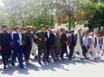 ده‌ها باشنده کابل در واکنش به رویداد خونین بلخ دست به راهپیمایی زدند