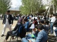تجمع دانشجویان دانشگاه بامیان در اعتراض به بلاتکلیفی و تحصن اساتید دانشگاه  