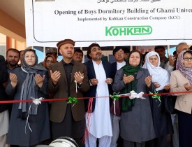 Naderi inaugurates projects worth 921.3 million built by MUDH in Ghazni