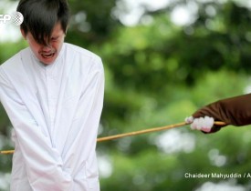 Two men caned 83 times in Indonesia for homosexual sex