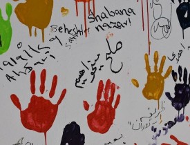 راه اندازی نقاشی دیواری به هدف آوردن صلح و امینت در بلخ