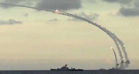 حمله روسیه به داعش با راکتهای پیشرفته