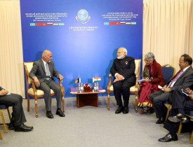 دیدار رهبران هند و افغانستان در حاشیه نشست شانگهای