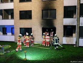 ۳۷ زخمی در آتش سوزی در اقامتگاه مهاجران در آلمان