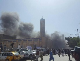 شمار شهدای حادثه تروریستی  مقابل مسجد جامع هرات افزایش یافت