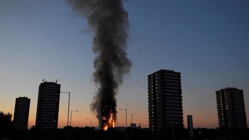 London fire: Flames engulf tower block