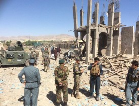 Car bombing and coordinated suicide attack on police HQ in Paktia