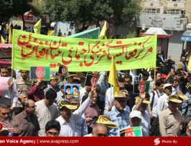 مهاجرین مومن و  روزه دار افغانستانی حمایت خود از ملت مظلوم فلسطین را اعلام و  نفرتشان از رژیم صیونیسیتی را فریاد زدند