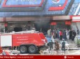 تصویر/ آتش سوزی یک فروشگاه مواد تعمیراتی مقابل ریاست تصدی ملی بس کابل  