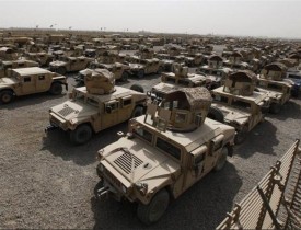 ۶۰۰ عراده واسطه‌ی جدید نظامی از طریق پاکستان وارد افغانستان می شود