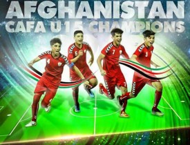 د افغان فوتبال ۱۵ کلنو ځوانانو لوبډلې د مرکزي آسيا اتلولي خپله کړه