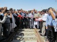 گزارش تصویری/ افتتاحیه پنجمین پورت خط آهن بندر حیرتان در جوار میدان هوایی بلخ  