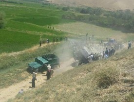 ۲۱ کشته و زخمی در حادثه ترافیکی شاهراه کیله گی بغلان