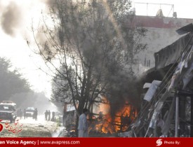 اولین ویدئو از حمله تروریستی امروز کابل که منجر به شهادت ۴۲ نفر شد