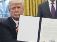 ترامپ قانون تحریم های روسیه، ایران و کوریای شمالی را امضاء می کند