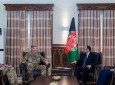 دیدار صلاح الدین ربانی با فرمانده نیروهای خارجی در افغانستان