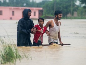 Floods, landslides kill scores across Nepal and India