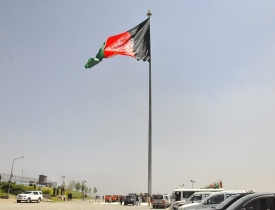 بزرگترین پرچم افغانستان هدیه هند در کابل نوسازی شد