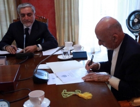 اشرف غنی حکم تطبیق "سند میثاق همکاری‌ها میان افغانستان و امریکا" را امضا کرد