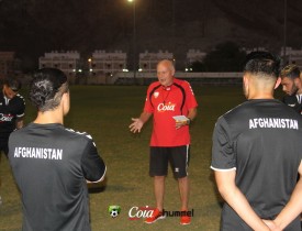 مسابقه دوستانه  تیم ملی فوتبال افغانستان با عمان در مسقط