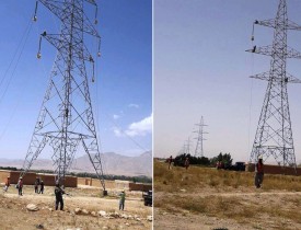 220kV transmission line work concludes in Maidan Wardak province