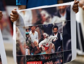 Saudi-led strikes against children 