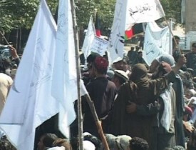 تظاهرات گسترده مردم قره باغ کابل در پیوند به توهین نیروهای خارجی به مقدسات اسلامی