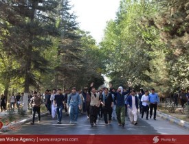 اعتراض دانشجویان دانشگاه کابل به کشتار مسلمانان میانمار