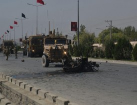 تکمیلی/ حمله بالای کاروان نیروهای خارجی در کابل ۵ زخمی برجای گذاشت