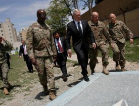 U.S. Defense Secretary, NATO Secretary General Arrive in Kabul