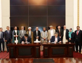 قرارداد پروژه اتصال ترانس هندوکش بین  افغانستان و چین امضاء شد