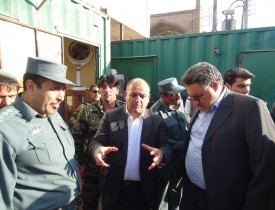 وزیر داخله از نحوه اجرای وظایف پولیس هرات بازدید کرد