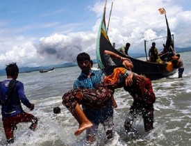 غرق شدن قایق حامل مسلمانان آواره روهینگیایی