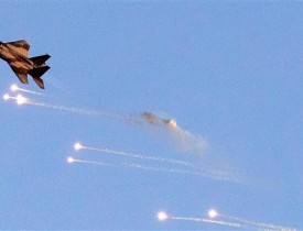 آتش‌بازی صهیونیست‌ها در آسمان سوریه