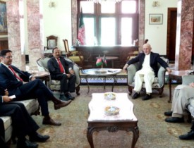 President Ghani receives Indian National Security Advisor