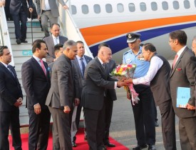 President Ghani arrives to New Delhi to meet Indian officials