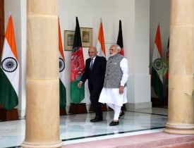 رئیس جمهور غنی با نخست وزیر هند
