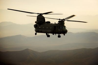Military helicopter hits tree in Afghanistan, one injured