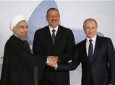 پوتین برای اشتراک در اجلاس سه جانبه ایران، روسیه و آذربایجان وارد تهران شد